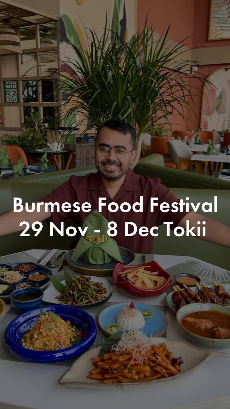 🇲🇲 Burmese Food Festival TokiiNagpur
🗓️ 29th November to 8th December
📍 Tokii, 4th Floor VIPL IT Park, above Zudio

You can order using A La Carte Or Try Everything from Unlimited Omakase at ₹ 1399 Veg & ₹ 1799 Non-Veg

For Reservation 📞 95293 76544

Serving both Veg & Non-Veg Burmese Food options in Soup, Starters, Main Course & Dessert

Sharing ⭐️ Dishes:
- Samuza Hincho Soup ₹ 249
- Mango Salad (Kyauk Kyaw) ₹ 299

In starters:
- Fried Banana Chips (Nga Pyaw Thoke) ₹ 393
- Pè Byouk (Steamed Beans) ₹ 393
- “WA” Potato ₹ 393
- Grilled Mock Meat Skewers 393

- Khow Suey in Veg/ Chicken/ Prawns ₹ 393 onwards
- Samuza Kare ₹ 447
- Mandalay Noodles Bowl ₹ 348

In Dessert: Kyauk Kyaw (Coconut Panna Cotta) ₹ 294

Nearly 30 Dishes from Burmese Cuisine