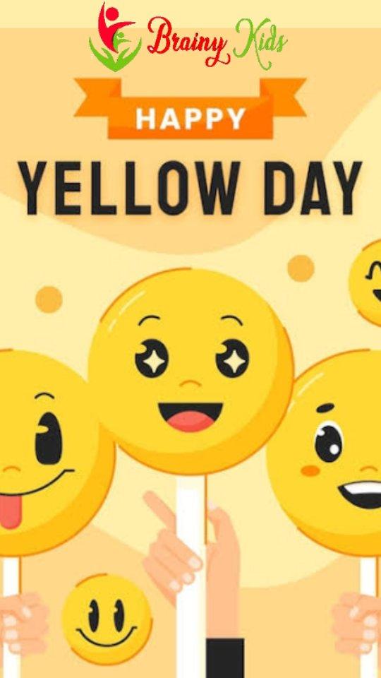 "Celebrating the joy of Yellow Day at preschool – a day filled with sunshine, smiles, and vibrant hues of happiness!"