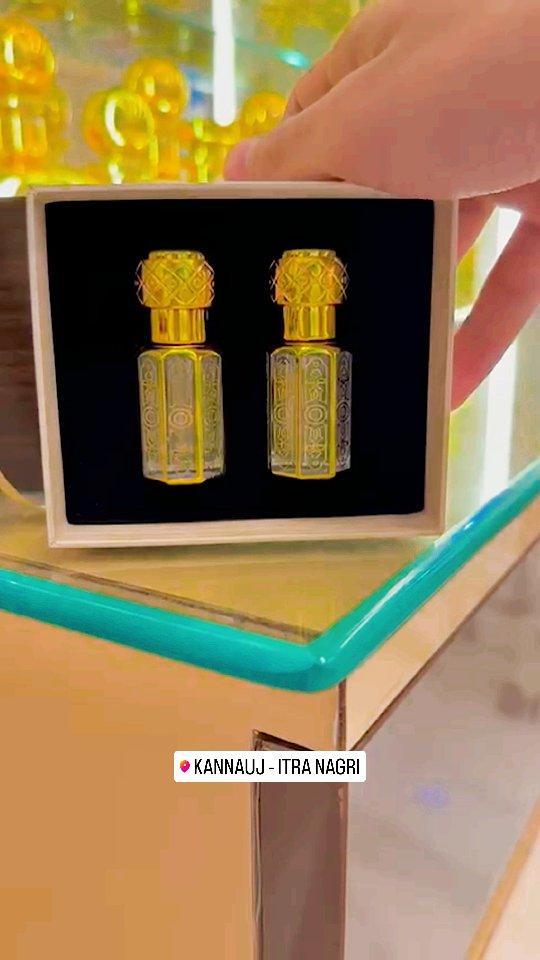 An elegant couple gift set with two attar bottles(6ml) perfect and affordable for any occasion!