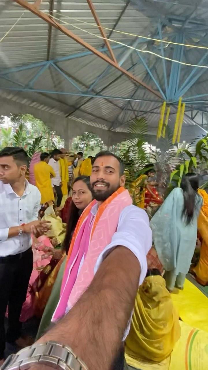 ऐसा होता है हमारे गाँव में छठ पूजा👏❤️…