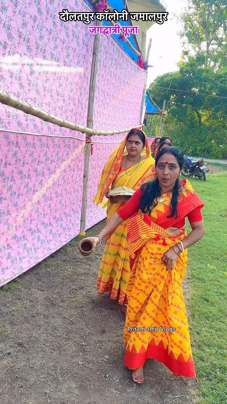 जगधात्री पूजा दौलतपुर कॉलोनी पानी टंकी जमालपुर 😍🙏🏻 ||