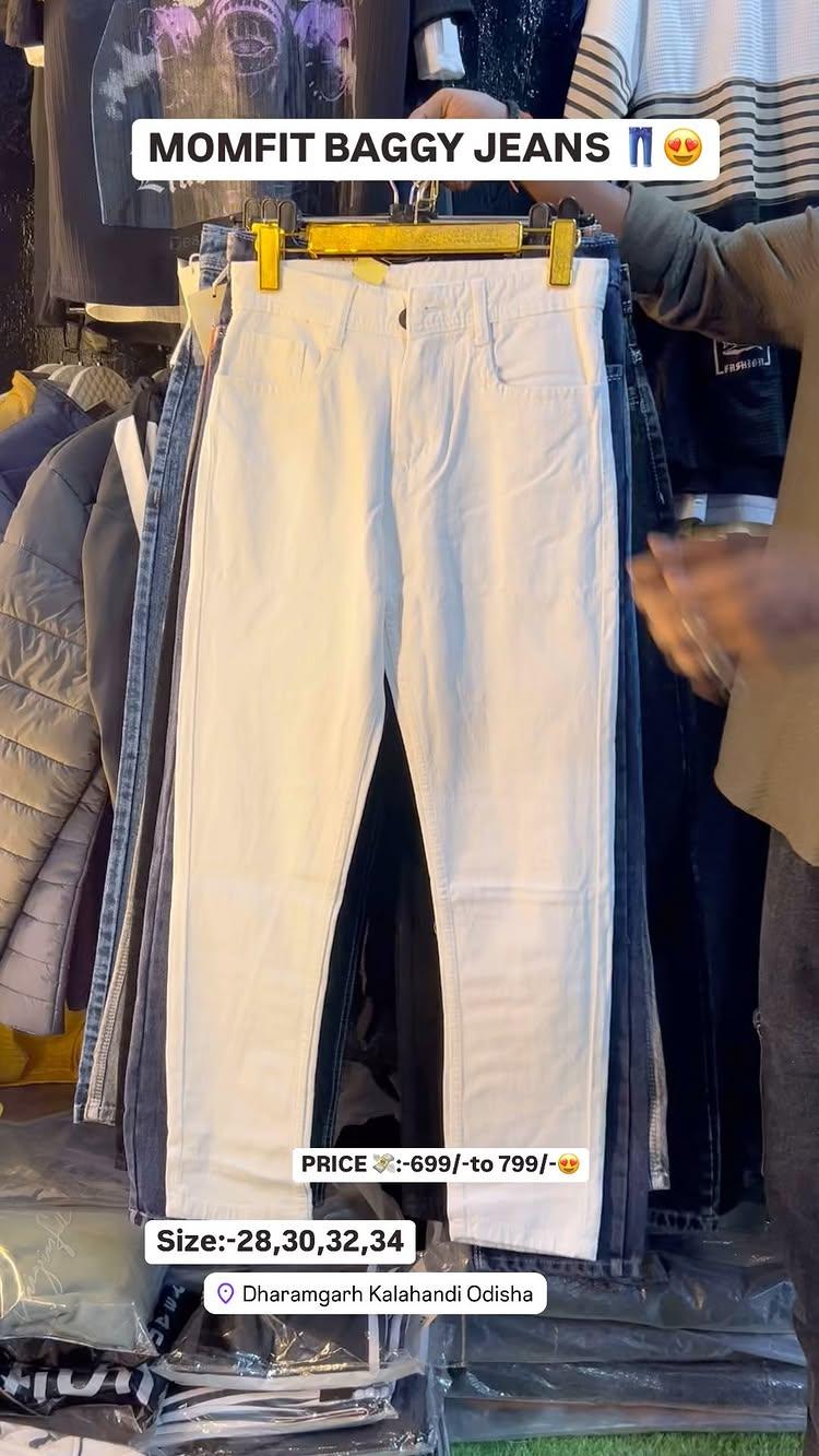 😍🤩NEW STOCK 🤩😍
😍👖MOM FIT BAGGY JEANS AVAILABLE 👖😍

PRICE 💸:-699/-to799/- ONLY😍
SIZE:-28,30,32,34
DM FOR ORDER ‼️MOB☎️:-9776699850
VISIT US 📍:-NEAR NEGI DOCTOR HOUSE , POST OFFICE ROAD, DHARMAGARH,KALAHANDI