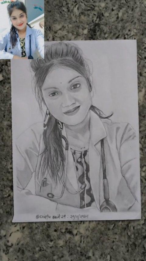 A beautiful nurse portrait [Rakhi rajak] 💞😍💞💞💞