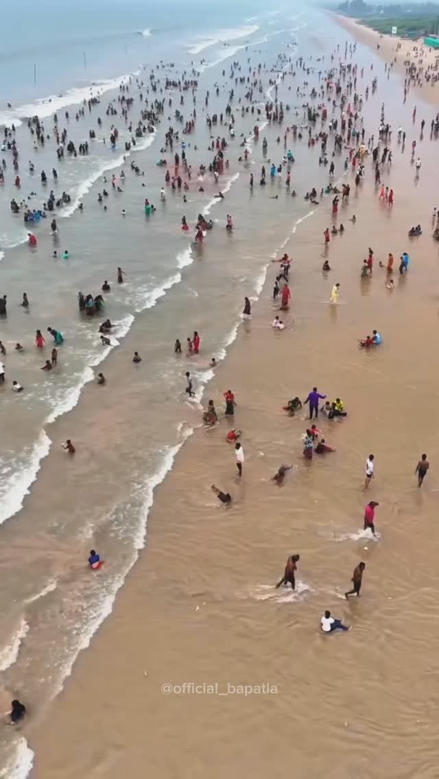 Yearly Once we saw this view at Bapatla Beach😍