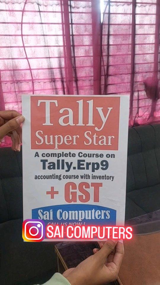 Tally accounting course with GST 
Join today