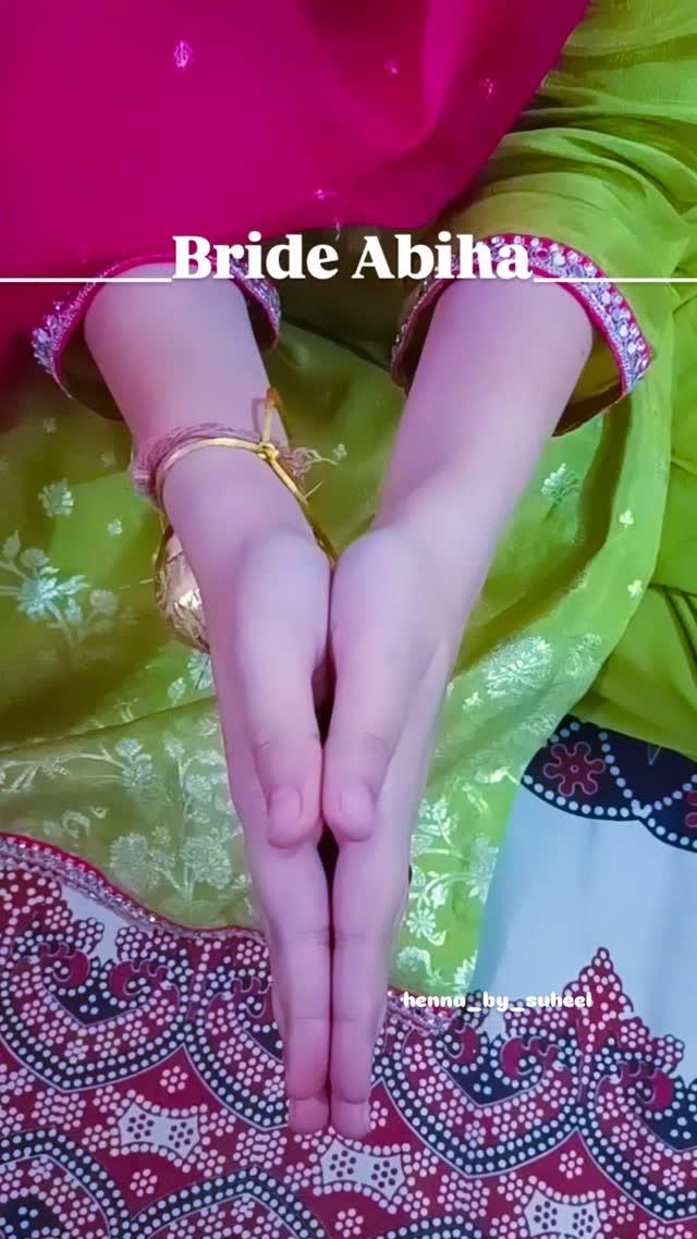 Elegant pakistani bridal mehndi design ✨❤️