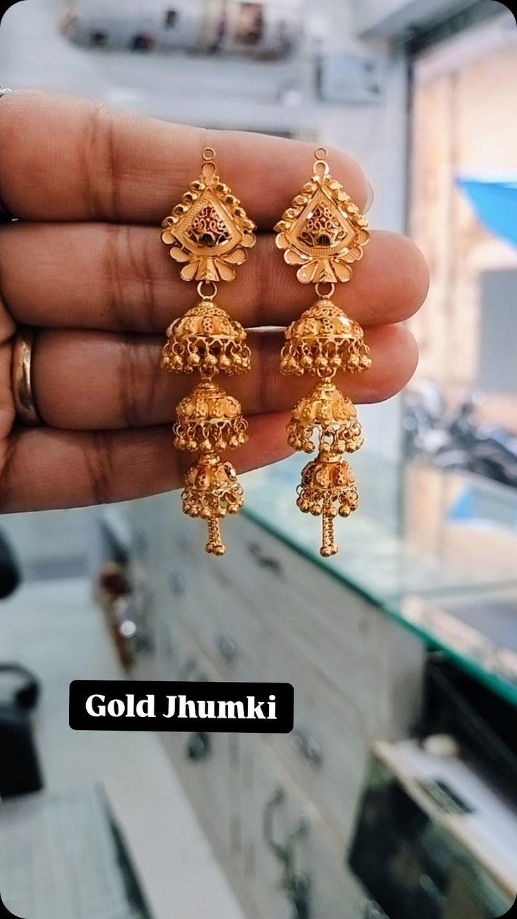 “Beautiful gold jhumkis to make you shine ✨ Perfect for any occasion!

💎 Visit RS India Jewellers

RS INDIA Jewellers 🥇👑⭐️🏆- Best Gold jewellery shop in Fatehgarh, Farrukhabad (Since 1961)

Visit us to explore more such designs

Followers will get flat 20% discount 🤑🤑 on making charges of gold jewellery

Our USP:
1
Carat ke hisab se pricing and rates
2
Hallmarked Gold jewellery 
3
Transparent billing system
4
GST tax paid PAKKA invoice
5
100% exchange
6
All types of payments are accepted
7
Jewellery sourced from top Indian suppliers
8
Selling quality, quality and quality since 1961 (first jewellery shop in the town)

If u didn’t recognised us, Ramratan Atul Kumar Sarraf (Ramratan Sarraf) hi hai hum 1961 se sabji mandi, Fatehgarh me