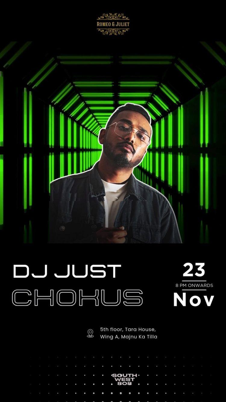 Join Us this Saturday Night at *ROMEO & JULIET*, Delhi’s largest rooftop romeojulietdelhi 

Featuring: JUST CHOKUS! jcnthemix 

Managed by : southwest8o8 

7pm Onwards 

Unforgettable views, delicious food, handcrafted drinks, and every corner a selfie spot! Don’t miss out
For bookings contact us!