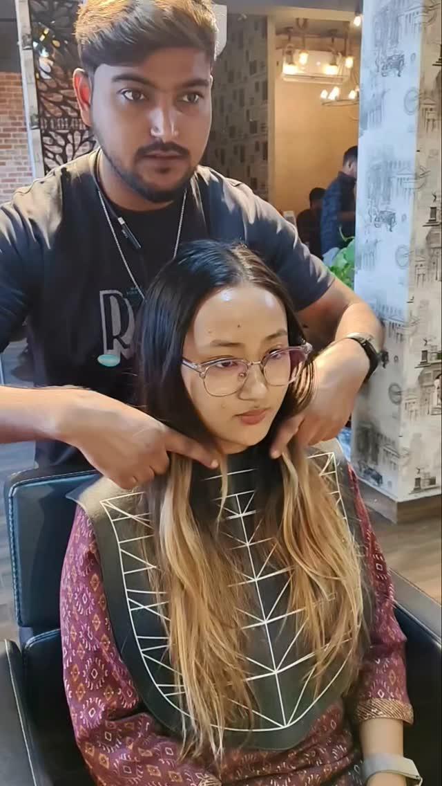 Hair transformation hair colour