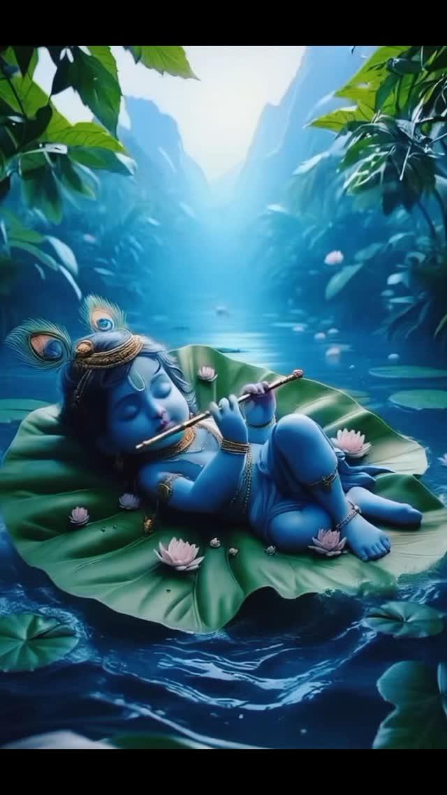 Sleepy Krishna
🪈🪈🪈🪈🪈🪈🪈
🌿🌿🌿🌿🌿🌿
📿📿📿📿📿
💖💖💖
💕💕
❤️
Divine slumber: Baby Krishna's peaceful rest,The gentle rustle of leaves Krishna's lullaby