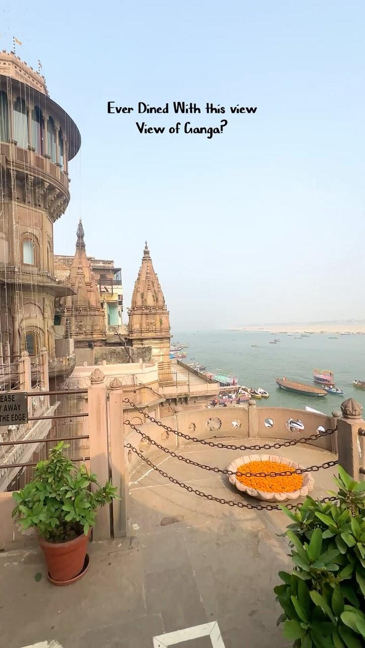 📍Brijrama Palace, Varanasi
Contact brijhotels for more details ❤️

Looking for the perfect blend of luxury, history, and the best views of the Ganga? This is where you’ll find it
Dining under the stars, with the timeless beauty of Banaras as your backdrop
Located at Dashashwamedh Ghat, this terrace dining offers the best views of Banaras, making it a truly unforgettable experience
The terrace at Brijrama Palace isn’t just a dining spot; it’s an experience that captures the essence of this holy city—where tradition meets elegance
For more information Please Dm