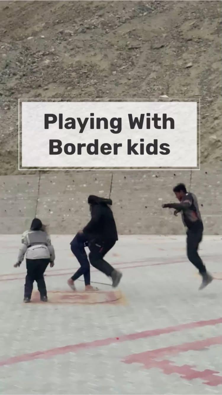 Playing with border kids ❤️