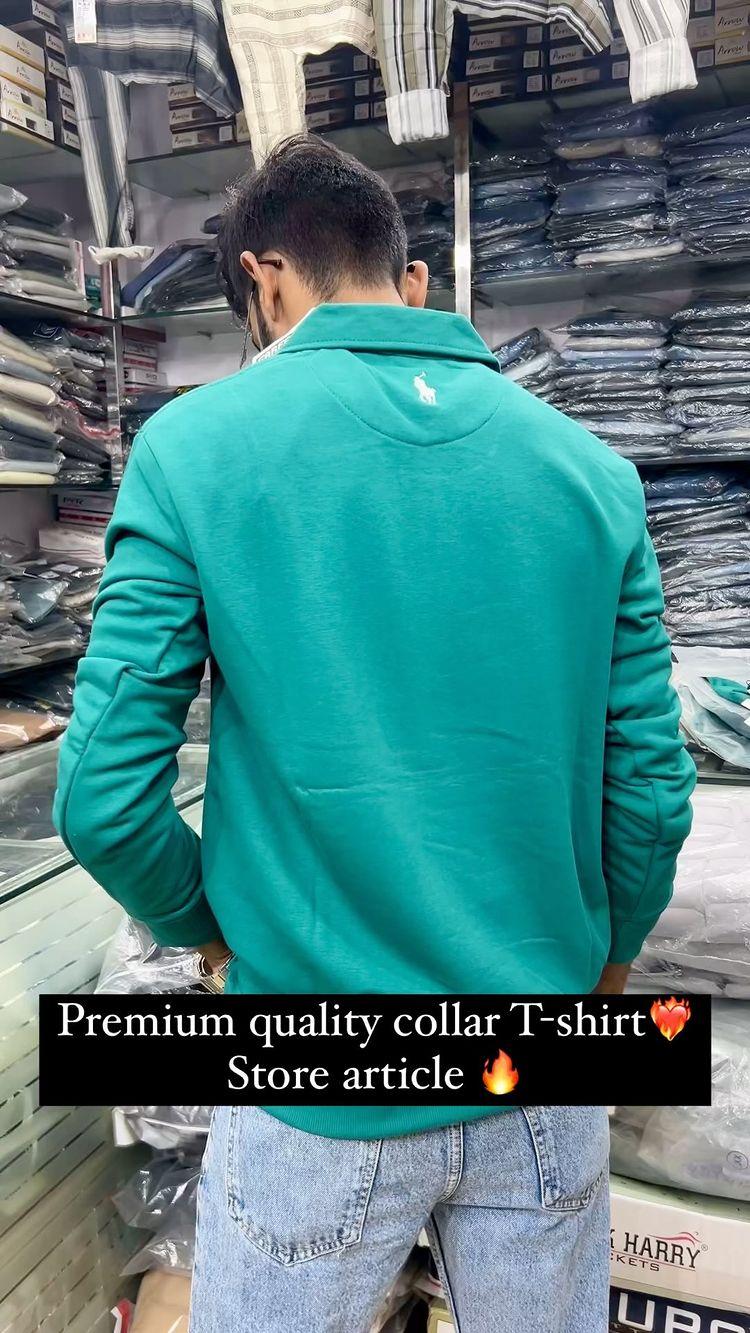 PREMIUM QUALITY COLLAR T-SHIRT 👕 
Rajshree garments main road kandeli narsinghpur 
Mob- 8770077256