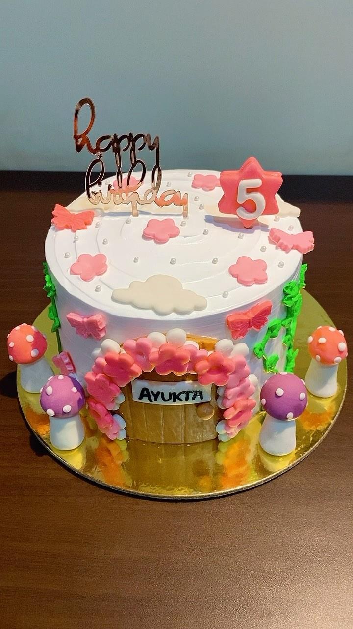 Customised Cake for Baby Girl 
Flavour - Chocolate coffee