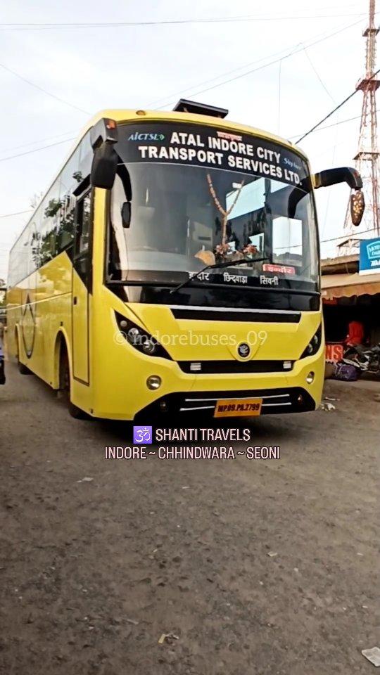 OM SHANTI TRAVELS 😍💛 2×1 AC SLEEPER DLX COACH WORKING ON INDORE 🔁 SEONI Via Chhindwara AiCTSL 
Do Follow indorebuses_09 For More Attractive Reels