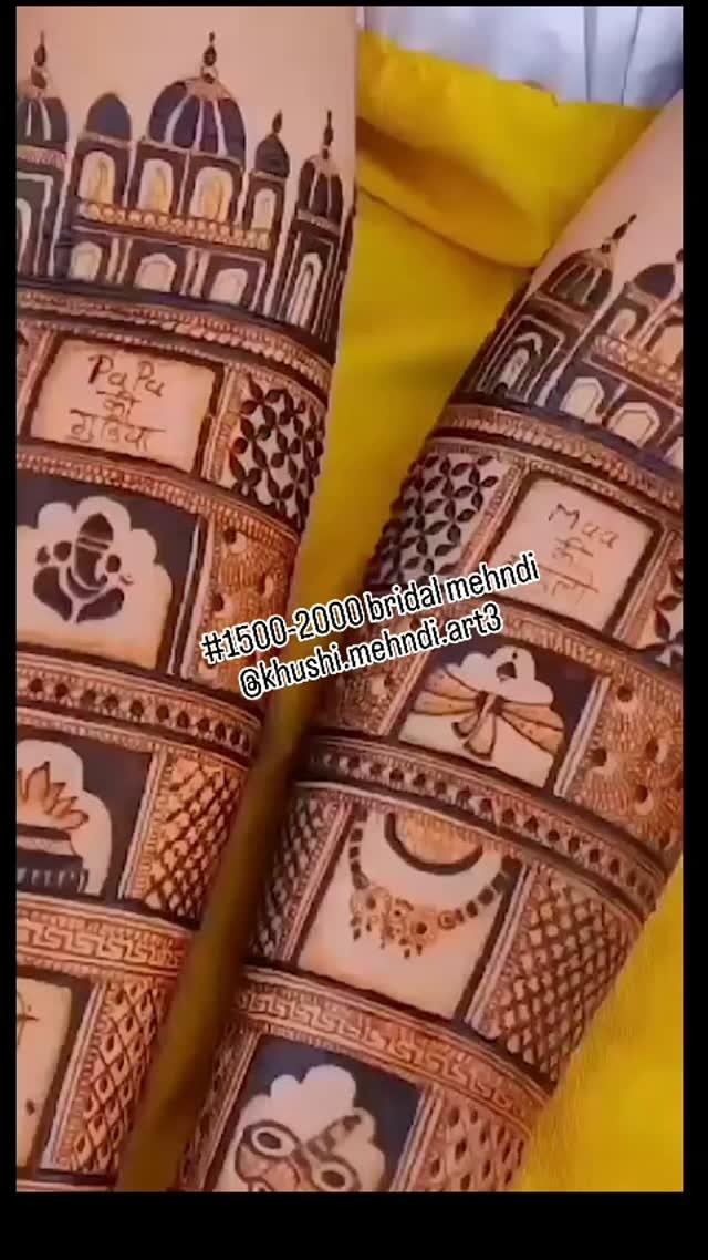 1500-2000 bridal mehndi for hand and legs
♥️🙏🧿Order now 🙏 🌿 
♥️🦋👀💫🙏
Bride mehndi of choice🫶😚