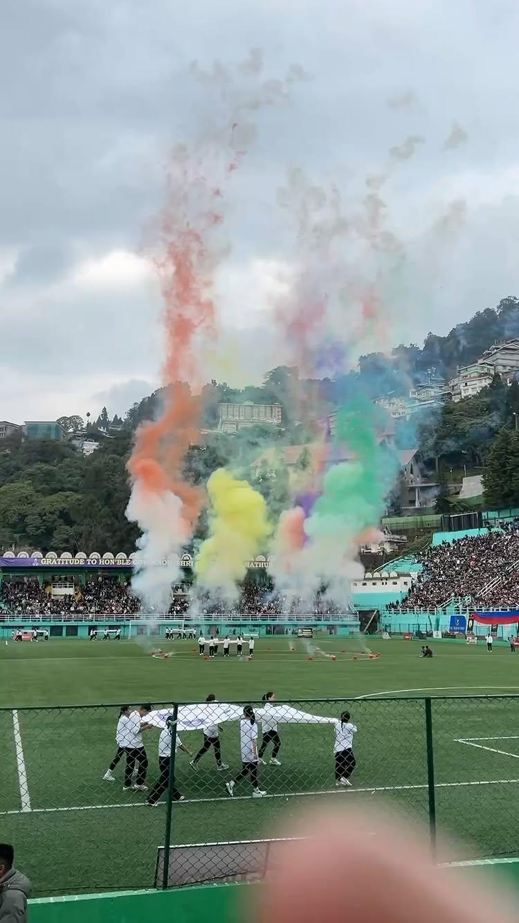 “History in the making! 🏆⚽ The ultimate battle for glory in the Gold Cup Final! GHSC vs North East Utd 
Who will reign supreme? 🌟
#GoldCupFinal #FootballFever #RoadToGlory #ChampionMoment #GameDay #paljorstadium #sikkim #northeastutd vs