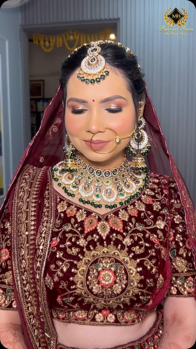 #MBBRIDE Shalini ❤️
Watch as we transform our beautiful bride into a radiant vision
Lashes- minklashes0 

Book your appointment now for the perfect start to your journey together
Contact us now:- 9582383482
📍Visit us at :- 1D/99 NIT 1 Faridabad