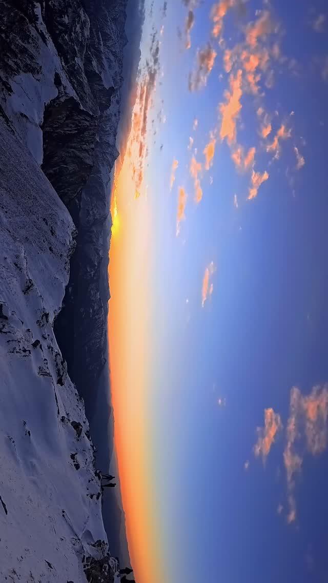 Sunrise from kedarkantha peak