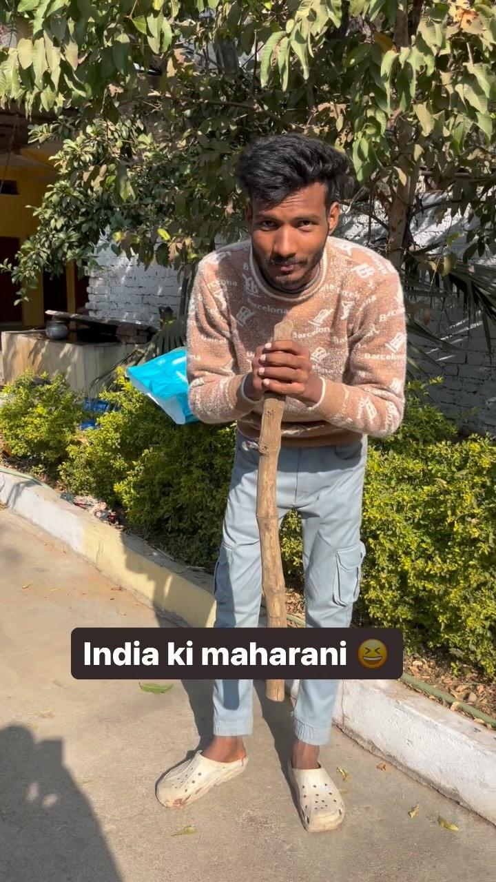 India ki maharani 😆😆