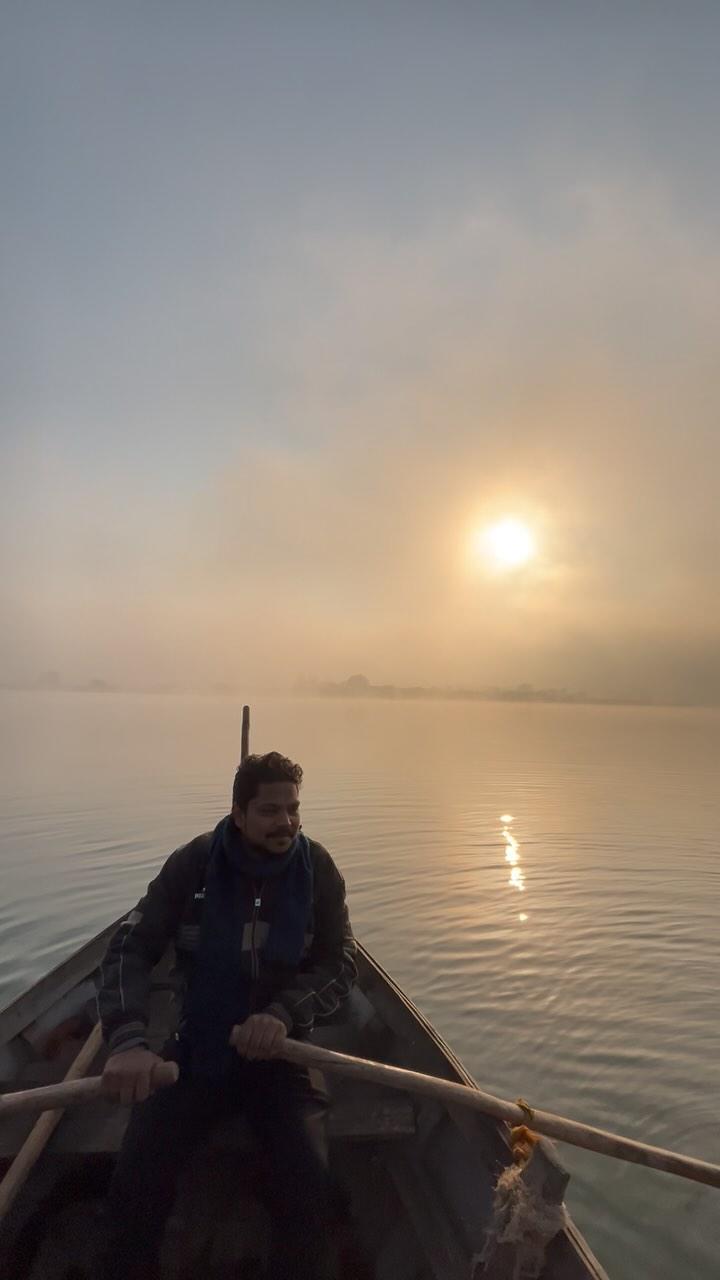 #naturelovers #narmadariver #wintervibes #sukoon #mandla ❤️❤️😎