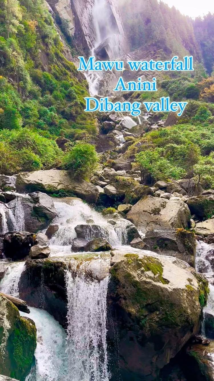 If you truly love nature,you will find beauty everywhere ☘️☘️☘️💖💖💖 #Mawuwaterfall #Anini #dibangvalleytourism #beautyofanini