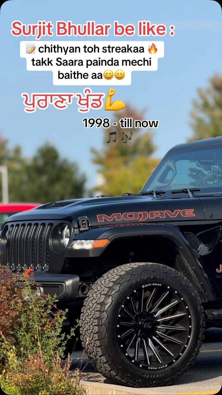 surjitbhullar_ #zamdoot #jeepgladiator #jeeplife #instagram #brampton #fypage #moga #punjab #chandigarh #mohali✌️ #bathinda #canada #torontolife #snapchats #viral #viralvideos #trendingreels #trending songs