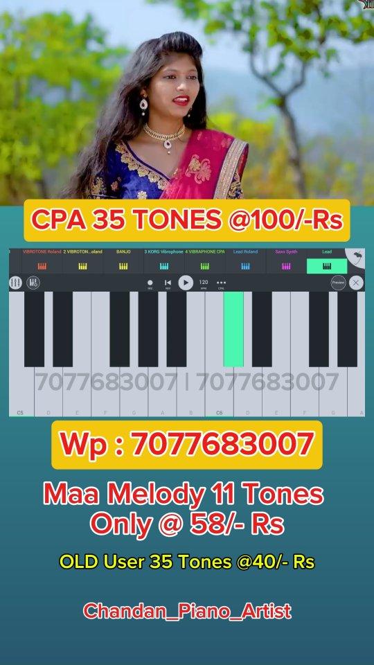 DARD KE DIL ❤️‍🩹 CG SONG 🎹,
Maa Melody 11 Tones 58 Rs 
CPA 35 Tones 100 Rs 
Wp : 7077683007,