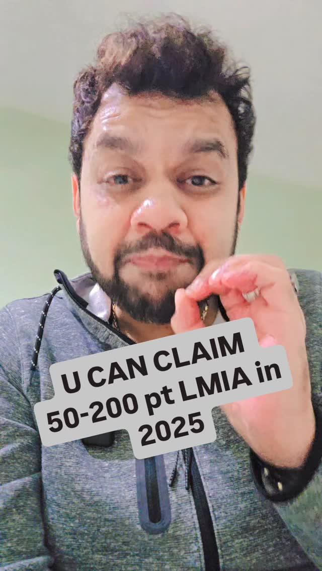 ✨ Great News for 2025! Claim LMIA Points in Express Entry!

The IRCC has announced that you can still claim 50 points for LMIA-backed job offers in NOC TEER 0, 1, 2, or 3 occupations and 200 points for senior management roles (TEER 0)
This policy is now extended until Spring 2025
This is a golden opportunity for those aiming for Canada PR through Express Entry! Get your LMIA-approved job offer and boost your CRS score for a smoother pathway to Canada
Book your consultation now to explore your options: www.appraiseimmigration.ca/appointment