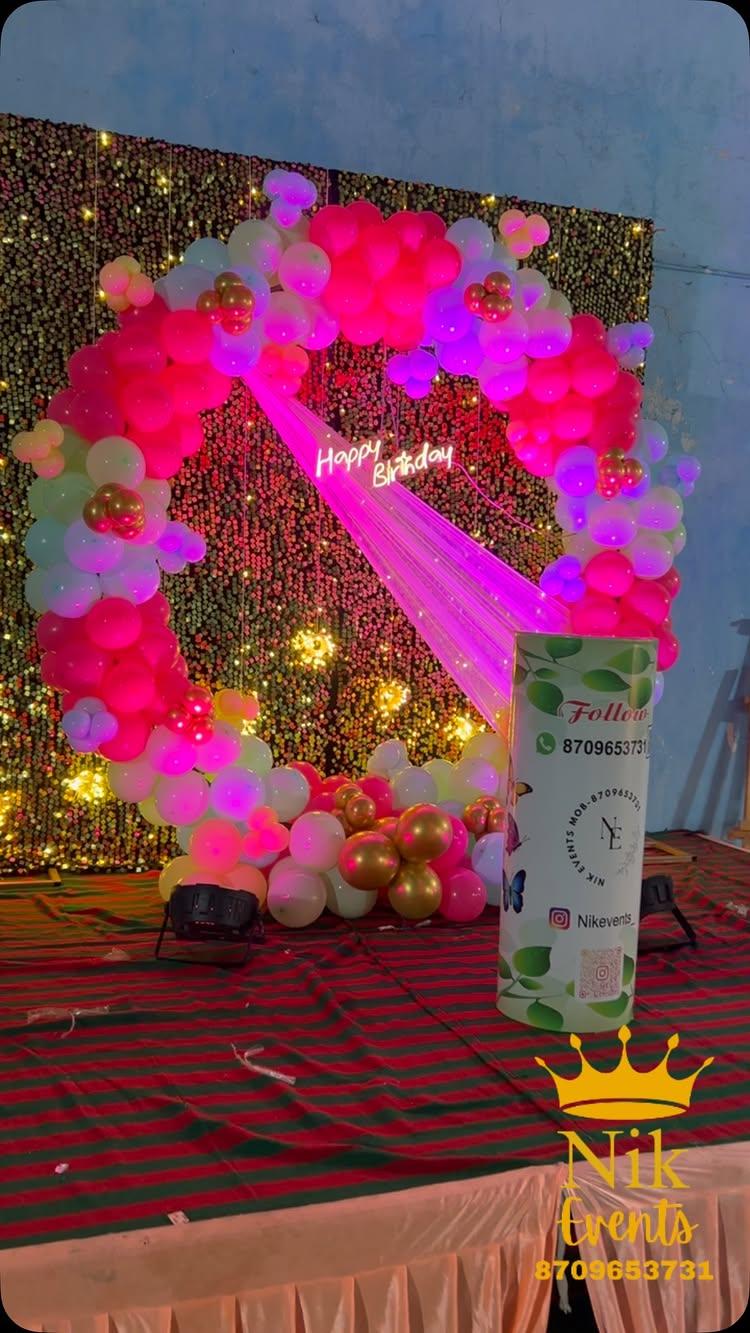 Birthday decoration 
nikevents_ 
Contact no 8709653731