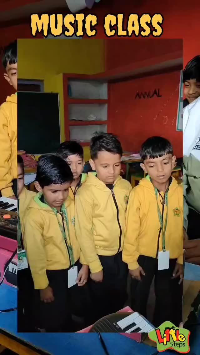 "Unlock the magic of music! 🎶 Our talented students at Little Steps High School are mastering melodies and rhythms
Watch their journey and get inspired!"
"संगीत के जादू को अनलॉक करें! 🎶 लिटिल स्टेप्स हाई स्कूल के हमारे प्रतिभाशाली छात्र मधुर सुरों और तालों में निपुण हो रहे हैं। उनकी यात्रा देखें और प्रेरित हों!"