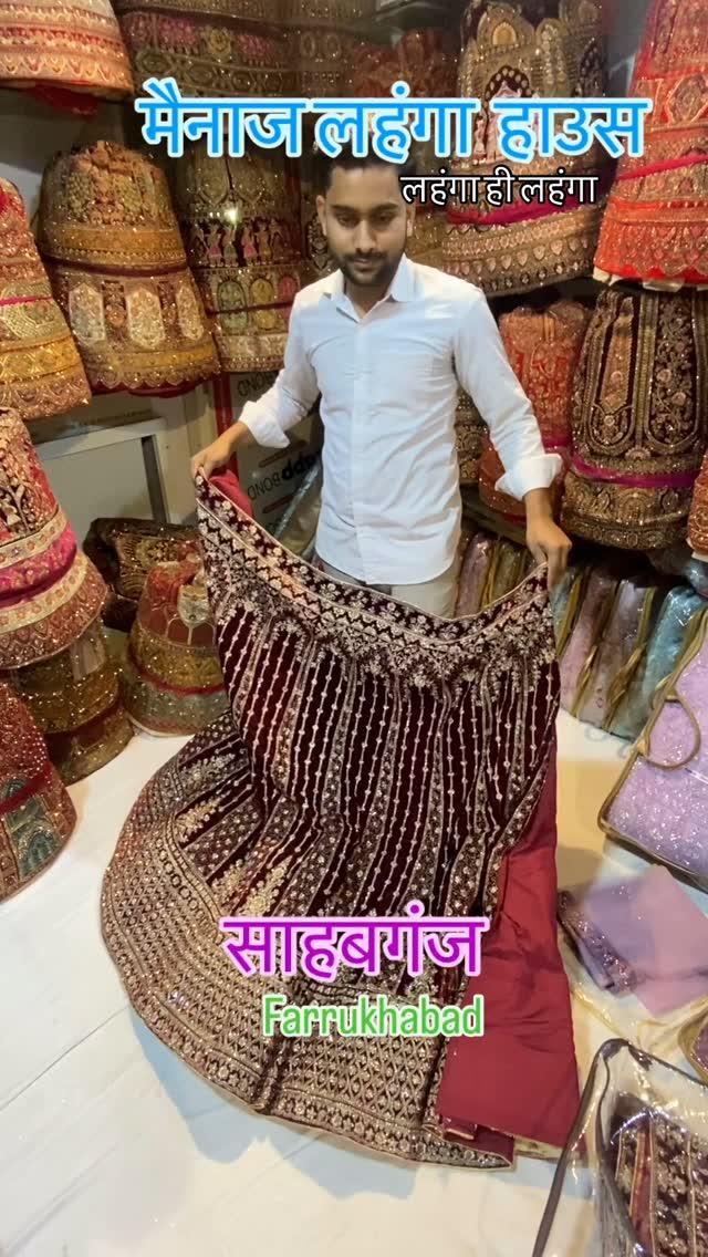 #menaj lahanga#lahanga#bridal#simple#beautiful#instagood #sahabganj Farrukhabad #new shop