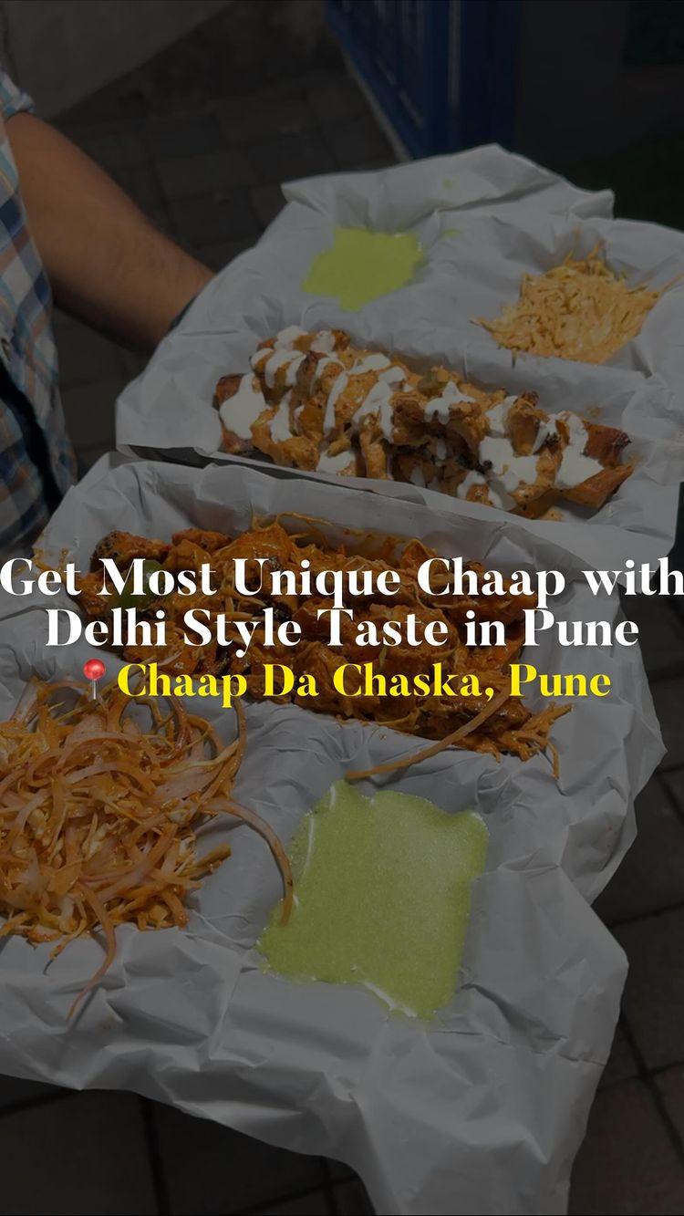 Get Most Unique Chaap without any artificial colour with Authentic Delhi Style Taste🤩🤩
Chaap Da Chaska, SB Road, Model Colony, Shivajinagar, Pune chaapdachaska 

They Have Cozy Interior 
• Prices are affordable 
• They Serves 4 Options:-
- Chaap
- Panner Tikka
- Mix(Panner + Chaap)
- Soya Chaap Roll

Definitely Try this Options:-
- Punjabi Tandoori Chaap
- Garlic Malai Chaap
- Butter Makani with Roomali Roti
- Soya Chaap Roll

Keep Supporting:- the.foodie.yatra