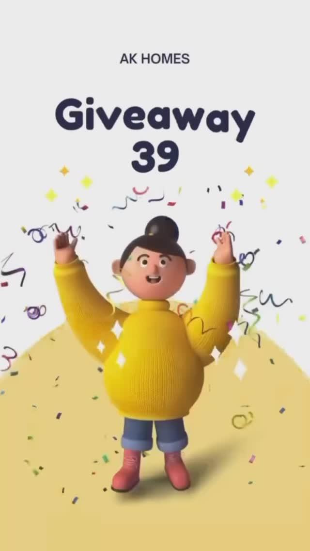 GiveAway 39.0 Alert!

We’re thrilled to announce our 38th giveaway, which is set to be our most special one yet
Rules for Participation:

1
Follow akhomes4you
2
Tag your 3 friends and ask them to follow
akhomes4you and our YouTube Channel #link in bio
3
Like, Share and Save our post and reels
4.Comment done in the comment section, once you are done with all the rules
Only two comments allowed per participant
Spammers will be disqualified
Shipping Charges to be borne by the Winner
Prepaid)
*Winners will be selected through lucky draw
So, Hurry up and participate in this giveaway