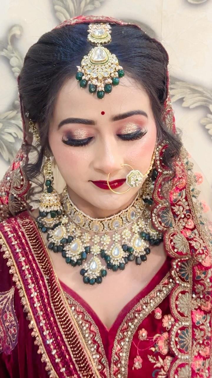 Makeup by Zeba khan #lehanga #makeup #satna #trendingreels #rent #rewa #style #smiles #weddingdress #