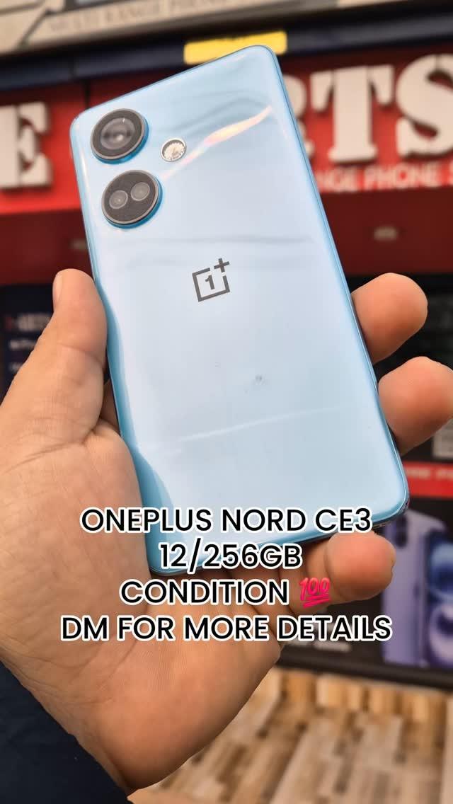 ONEPLUS PLUS NORD CE3 AVAILABLE 
NEVER REPAIRED 
STORAGE 12/256GB
CONDITION 💯 
DM FOR MORE DETAILS