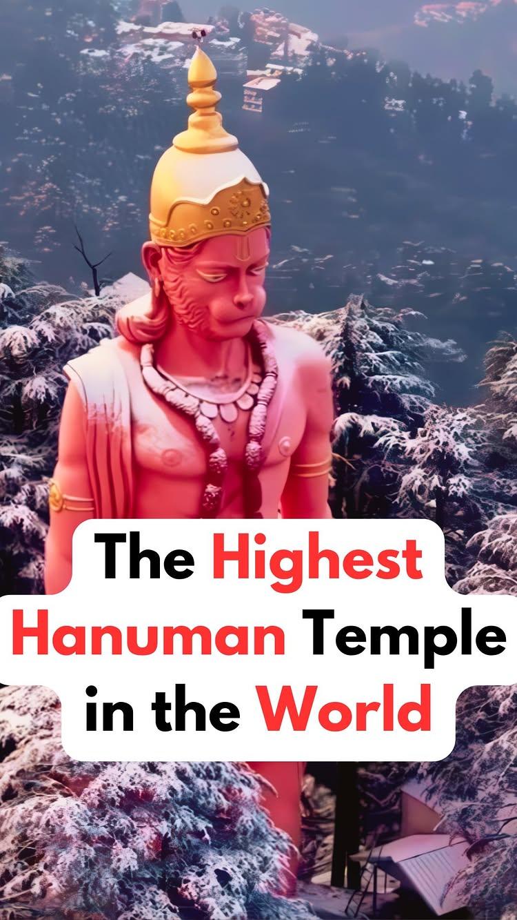 🌟 The Highest Hanuman Temple in the World! 🌟
Nestled atop Jakhoo Hill in Shimla, this sacred temple is where faith truly soars
Jakhoo Temple isn’t just a place—it’s an experience of divine strength and unwavering protection
Legend says Lord Hanuman rested here during his quest for the Sanjeevani herb, and his energy still fills the air
Visiting this temple is more than a journey; it’s a chance to feel his blessings and return with renewed courage and peace
Come, stand where devotion touches the skies, and let Hanuman’s presence transform your spirit
Jai Shri Ram! 🛕❤️

📍 Have you visited this divine place yet? Share your thoughts in the comments!

👉 Follow The Temple Girl for more spiritual stories and journeys! 💫