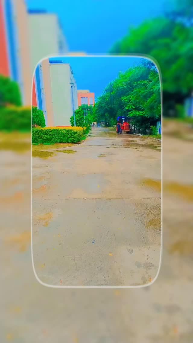 College life in rain 🥰🌧️🥀🌨️🏢🥰