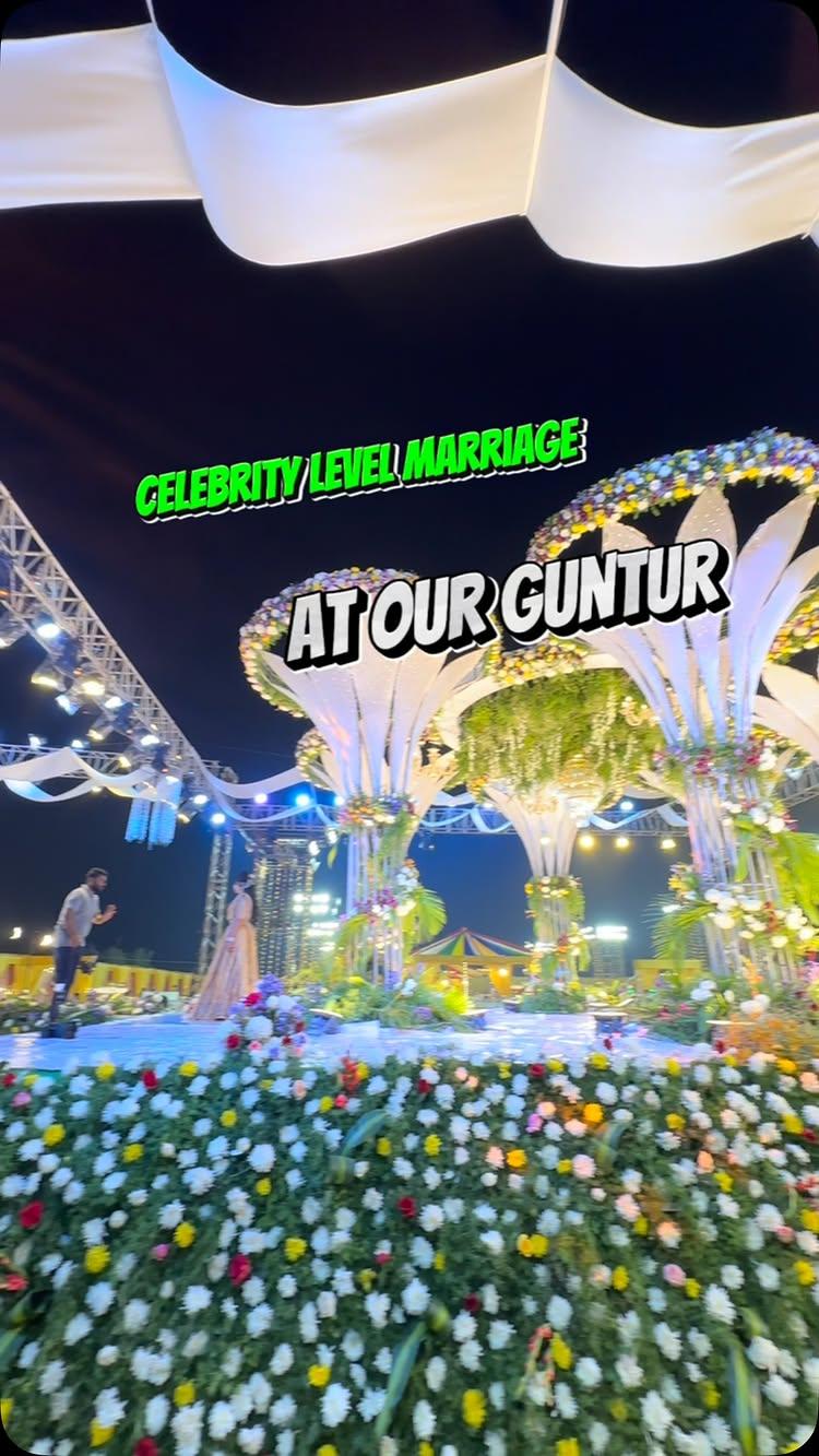 Celebrity level marriage at our guntur by kothamasu_events gowtham_kedar 🔥🔥

They are continuing their legacy from past 50 years in this events ❤️

Contact : 
9394152063
9494299050
6301756459

Their services : 

German Hanger
Water proof sheds
Pipe pendals
Jack stages
Arabian Tent
Carpet 
Iron barrikeding
Chairs
Jumbo coolers
Tower Ac

Do follow us defoodprofessor for more amazing content 😌