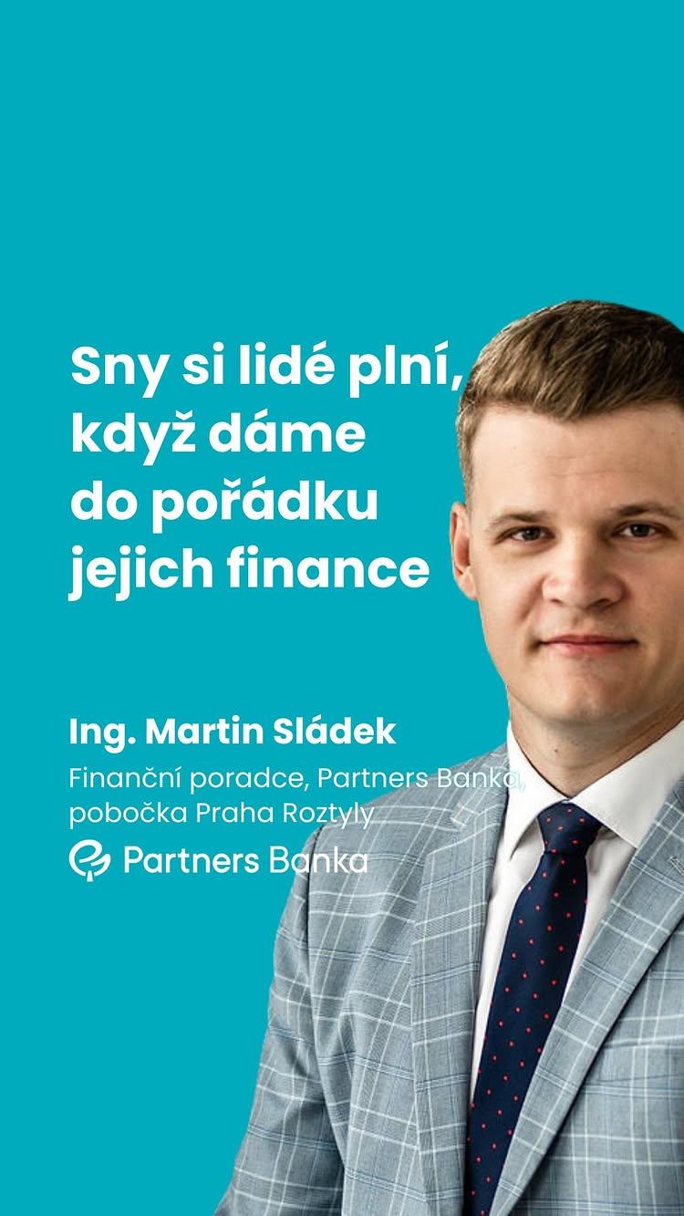 Mé klienty někdy příjemně šokuje, kolik budou mít za pár let peněz díky chytřejší práci s financemi
Někteří si pak doslova plní sny
Tady je pár inspirací z mé práce finančního poradce:

😮 Když klientům vysvětlím, co udělá jedna či dvě tisícovky ukládané každý měsíc do dobře vybraného finančního produktu, bývají hodně překvapení
Za 15 let můžete mít dvojnásobek toho, co jste sami vložili
Jak je to možné? Je to princip sněhové koule:

🚀 Vaše úložka každý měsíc zvyšuje objem, který se úročí
Roste celkové množství peněz, tím roste váš výnos z úroků
Úroky se však také úročí
A už se to nabaluje a peníze rostou rychleji, než byste čekali
Dost zásadní je, aby měl váš finanční poradce přístup k produktům mnoha finančních institucí, jako to máme u nás v Partners Bance
Pak vám totiž najdeme to nejlepší, klidně od konkurence
Věřte mi, že ke splnění životních plánů, cílů a snů někdy stačí rady zkušeného finančního poradce
Přivede vás k jinému přemýšlení nad penězi a k chytřejšímu nakládání s nimi
Víte, že dost lidí a rodin s celkem běžnými příjmy může do budoucna:

✅ vytvořit milionovou rezervu?
✅ splatit hypotéku mnohem dříve?
✅ dát dětem slušný finanční základ do života?
✅ přestat pracovat dříve a mít dost peněz?
✅ mít doplňkový příjem ze svých investic?
✅ mít v penzi více peněz než důchod?

☀️ Jaké máte životní plány a sny? Pojďte se mnou probrat stav vašich financí dnes i své plány do budoucna
Zvu vás na kafe
Ozvěte se: +420 604 682 454, martin.sladekpartners.cz
P.S
Rozšiřuji svůj tým, hledám finanční poradce pro pobočku Partners Banky Praha Roztyly
Zkušené i nováčky v oboru
Uchazeče bez praxe důkladně proškolíme a připravíme na práci finančního poradce
Odkaz na pracovní nabídku je v bio mého profilu, takže klik na sladekmar a jste tam