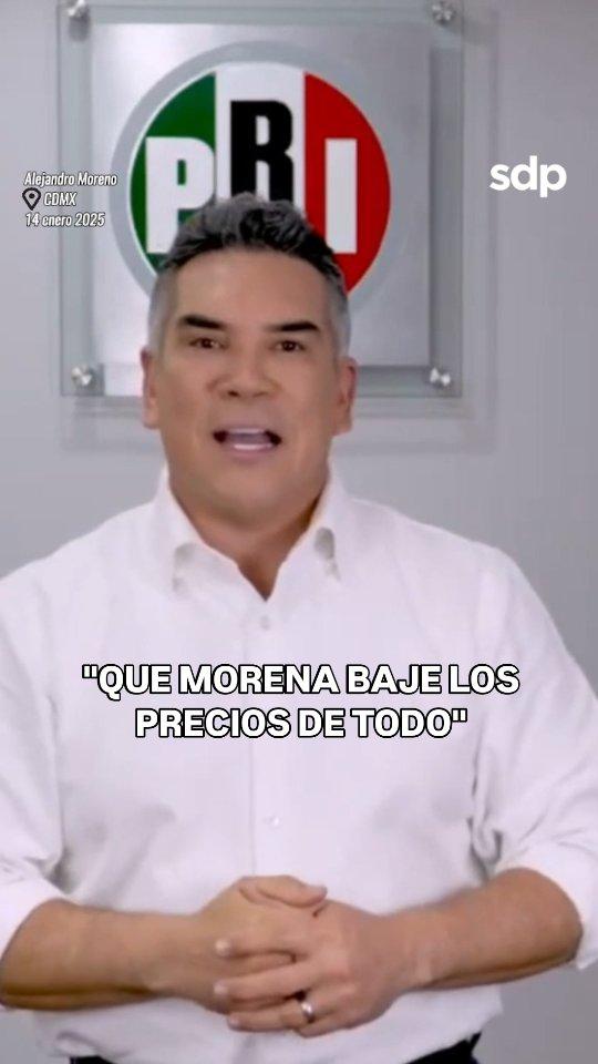 📢 El senador y dirigente nacional del PRI, Alejandro, "Alito", Moreno, reclamó a Morena por no usar su mayoría legislativa para bajar los precios de la gasolina y más productos de consumo