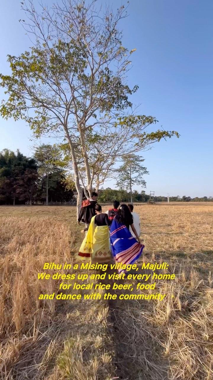 A small attempt to show you how we celebrated Magh Bihu in my ancestral mising village in Majuli, Assam with my family,friends and community❤️

🏷️ Magh Bihu in Majuli Assam