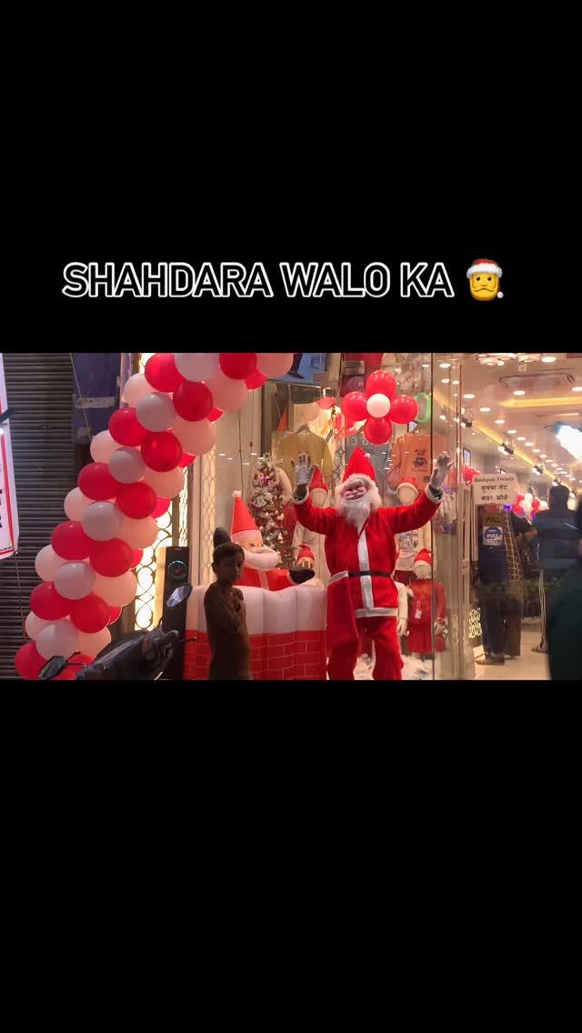 Reels#instagram#merrychristmas#winterseason#santa#shahdara#delhi wale