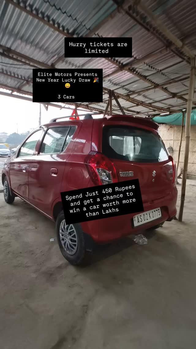 Elite Motors Nagaland Presents New Year Lucky Draw 🥳🥳🥳
Grab the opportunity to win a car from the comfort of your home zone  just by spending 💰 450 rupees