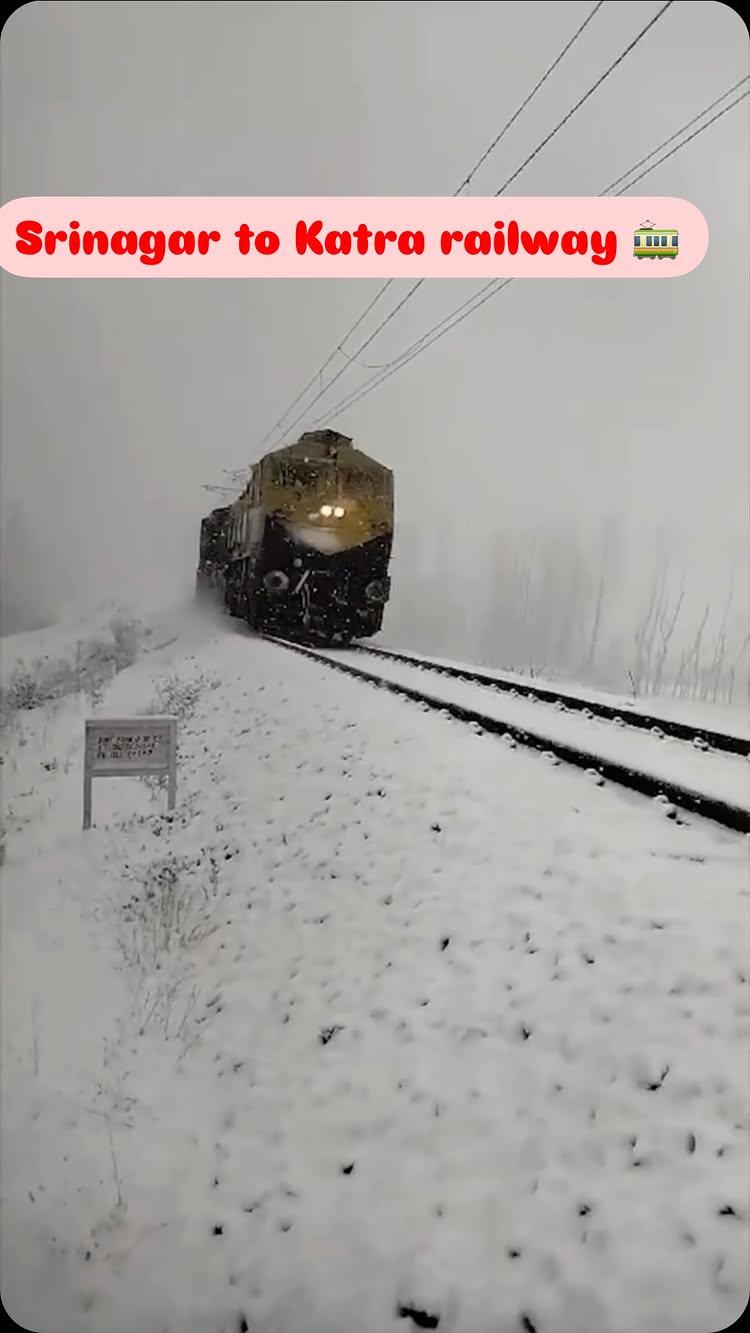 Srinagar to Katra railway 🚃