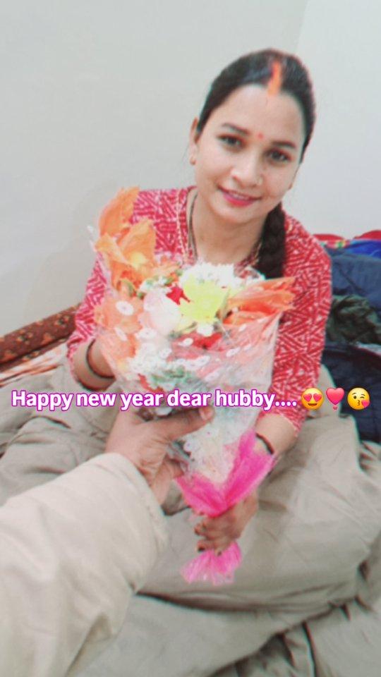 Happy new year dear hubby
Thank you so much for 💐