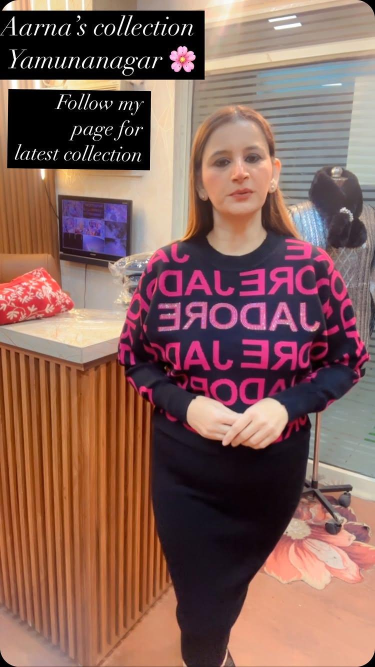 aarna_scollection 
Follow my page
Beautiful two piece dress
Tunic with top
Color hot pink nd Red
Free size Till xxl
Woollen article
For price nd booking dm🌸
Premium Quality