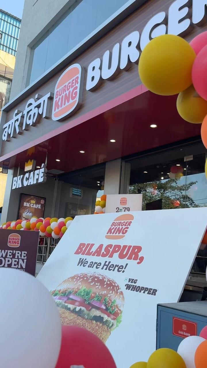 🎉 Burger King is NOW OPEN in Bilaspur Vyapar Vihar Road! 🍔🔥

Craving a flame-grilled feast? 🍔🔥 We’ve got you covered with these unbeatable offers:

🔥 Just ₹79 for a 2-Veg  Burger!
🔥 Only ₹99 for TWO Non-Veg Burgers!

Satisfy your burger cravings like never before, only at Burger King! 🍔💥

👉 Tag your burger squad and head over today!