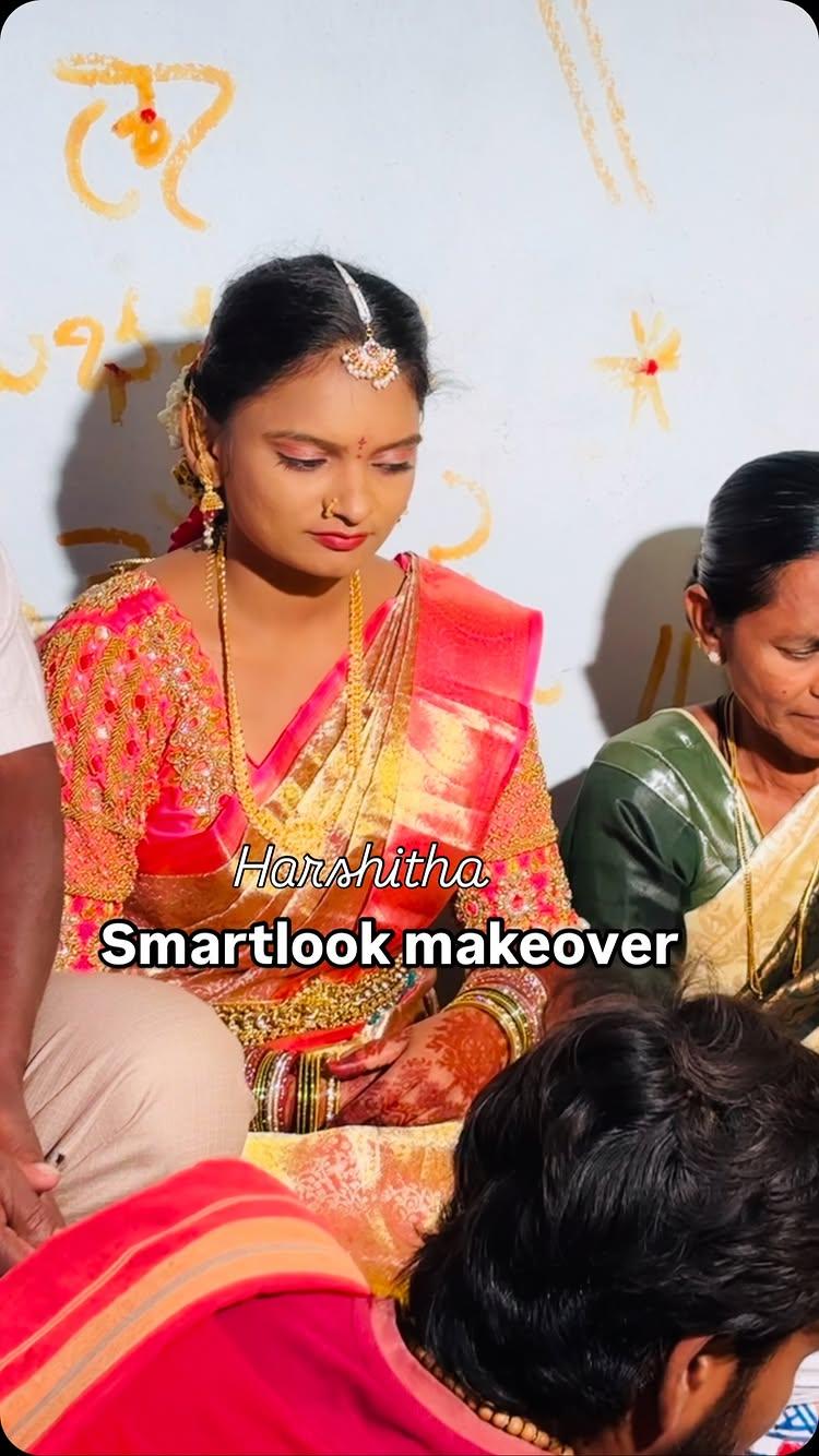 #smartlook_makeover #peddapalli #hairstyle #saree dropping