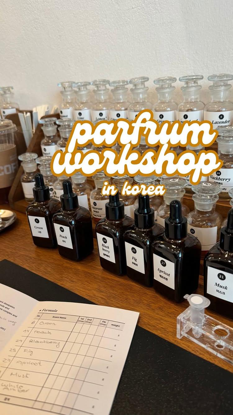 Habe ein Parfum Workshop in Seoul gemacht und meinen eigenen Duft kreiert bei _umtm_ 🇰🇷🫶